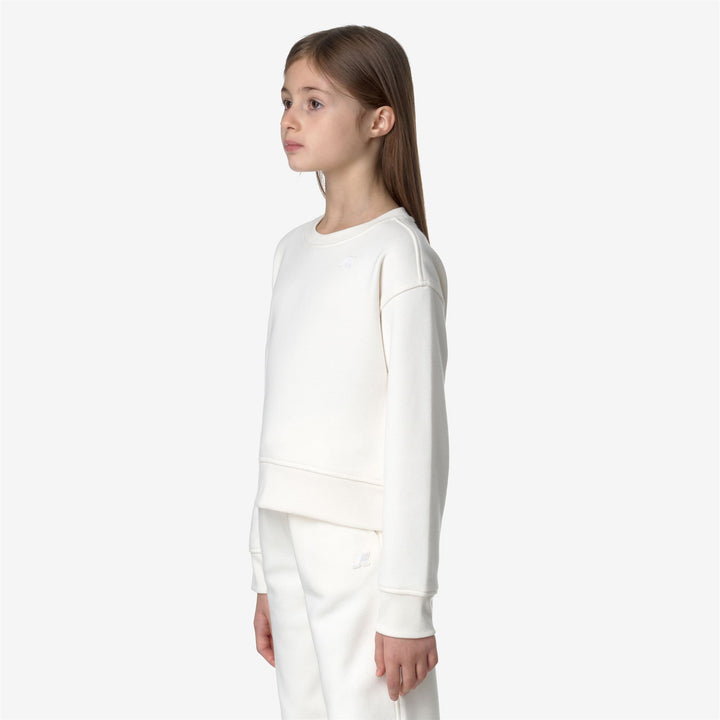 Fleece Girl P. CARMYSSE Pull Over WHITE GARDENIA Detail (jpg Rgb)			