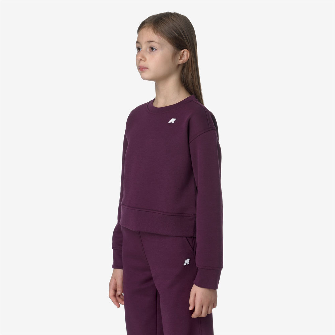 Fleece Girl P. CARMYSSE Pull Over VIOLET DK PURPLE Detail (jpg Rgb)			