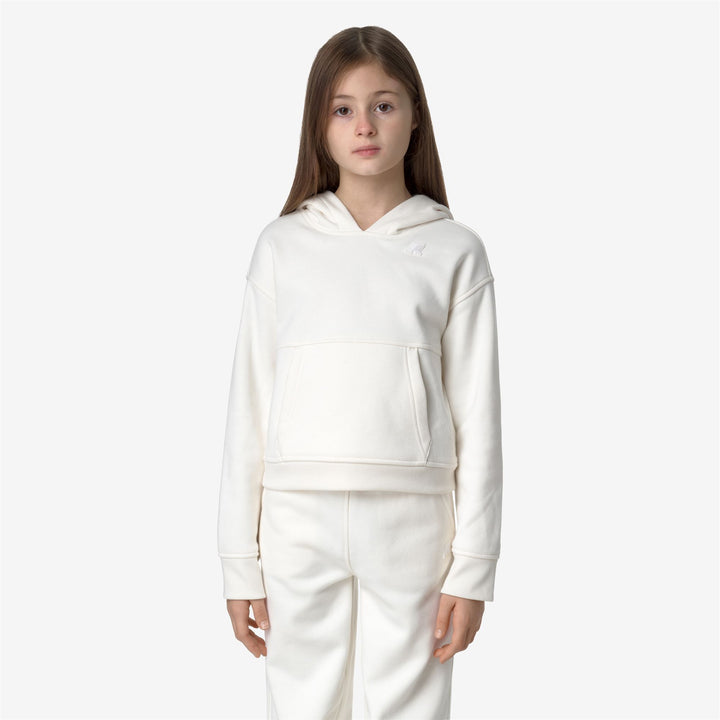 Fleece Girl P. CARMYLLE Jumper WHITE GARDENIA Dressed Back (jpg Rgb)		