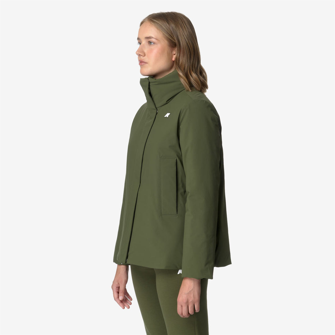 Jackets Woman MARLETTE ST WARM Short GREEN CYPRESS Detail (jpg Rgb)			