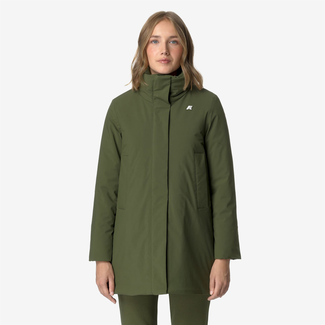 Jackets Woman MARLA ST WARM Mid GREEN CYPRESS Dressed Back (jpg Rgb)		