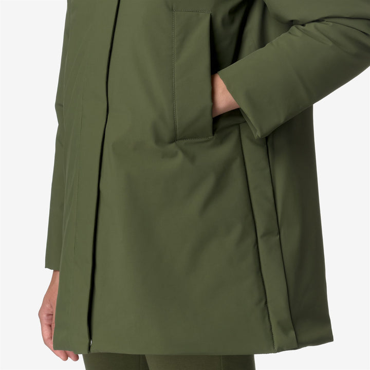 Jackets Woman MARLA ST WARM Mid GREEN CYPRESS Detail Double				