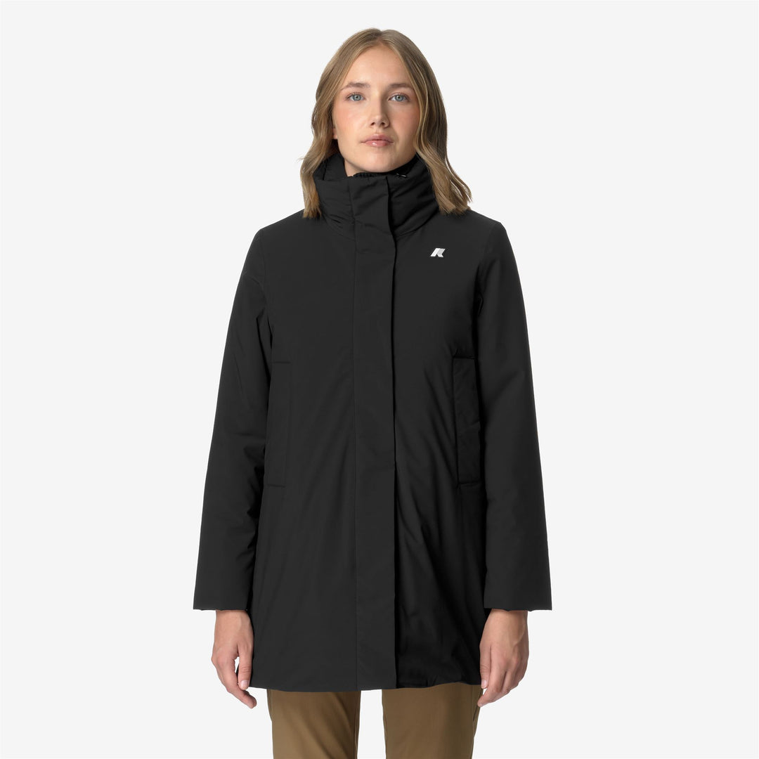 Jackets Woman MARLA ST WARM Mid BLACK PURE Dressed Back (jpg Rgb)		