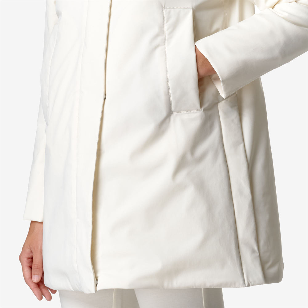 Jackets Woman MARLA ST WARM Mid WHITE GARDENIA Detail Double				