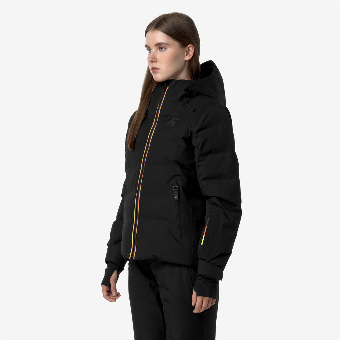 Jackets Woman TUEDA Mid BLACK PURE Detail (jpg Rgb)			