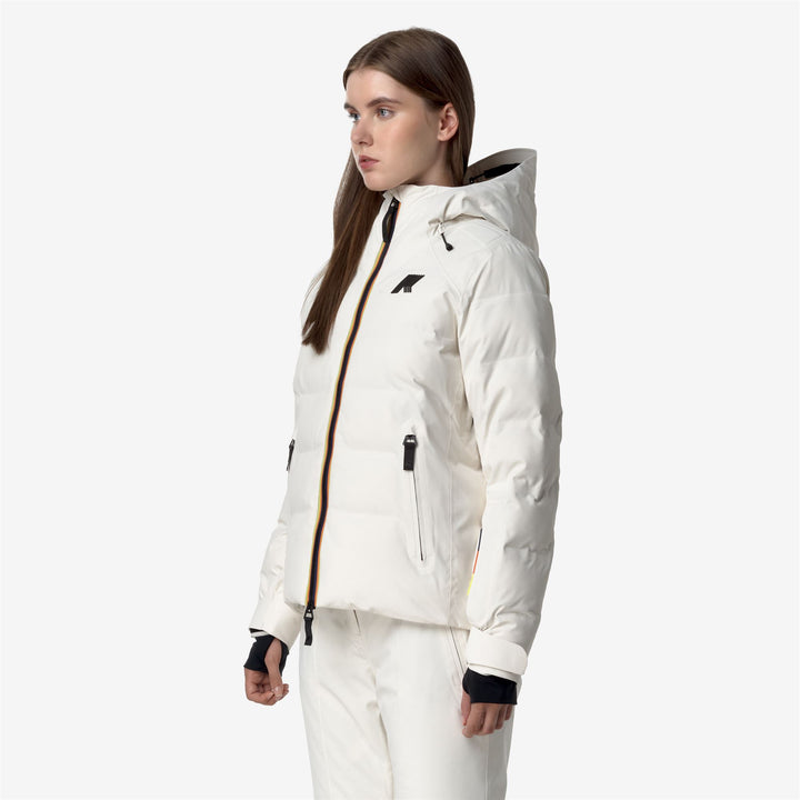 Jackets Woman TUEDA Mid WHITE GARDENIA Detail (jpg Rgb)			