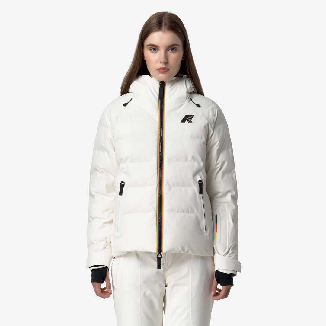 Jackets Woman TUEDA Mid WHITE GARDENIA Dressed Back (jpg Rgb)		