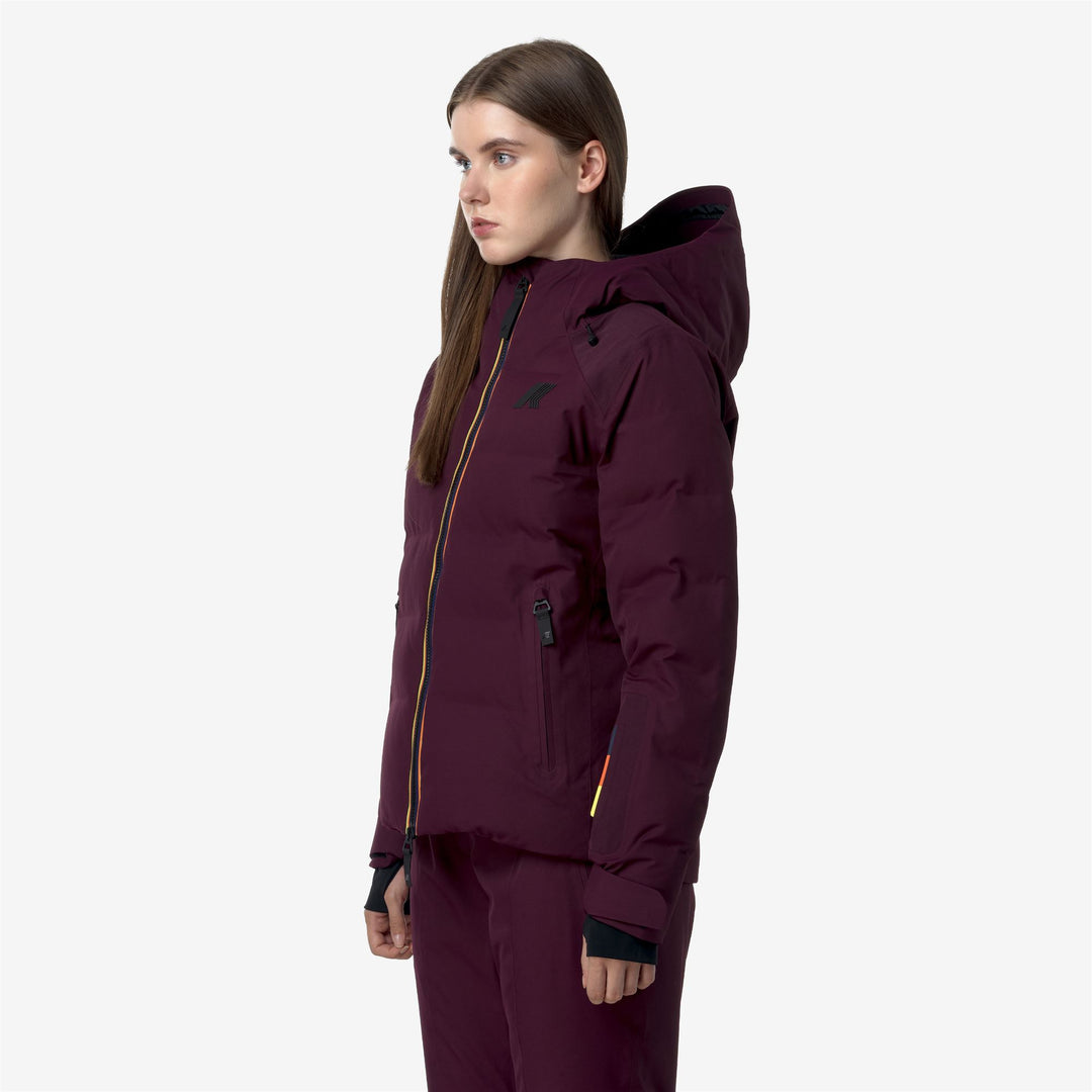 Jackets Woman TUEDA Mid VIOLET DK PURPLE Detail (jpg Rgb)			