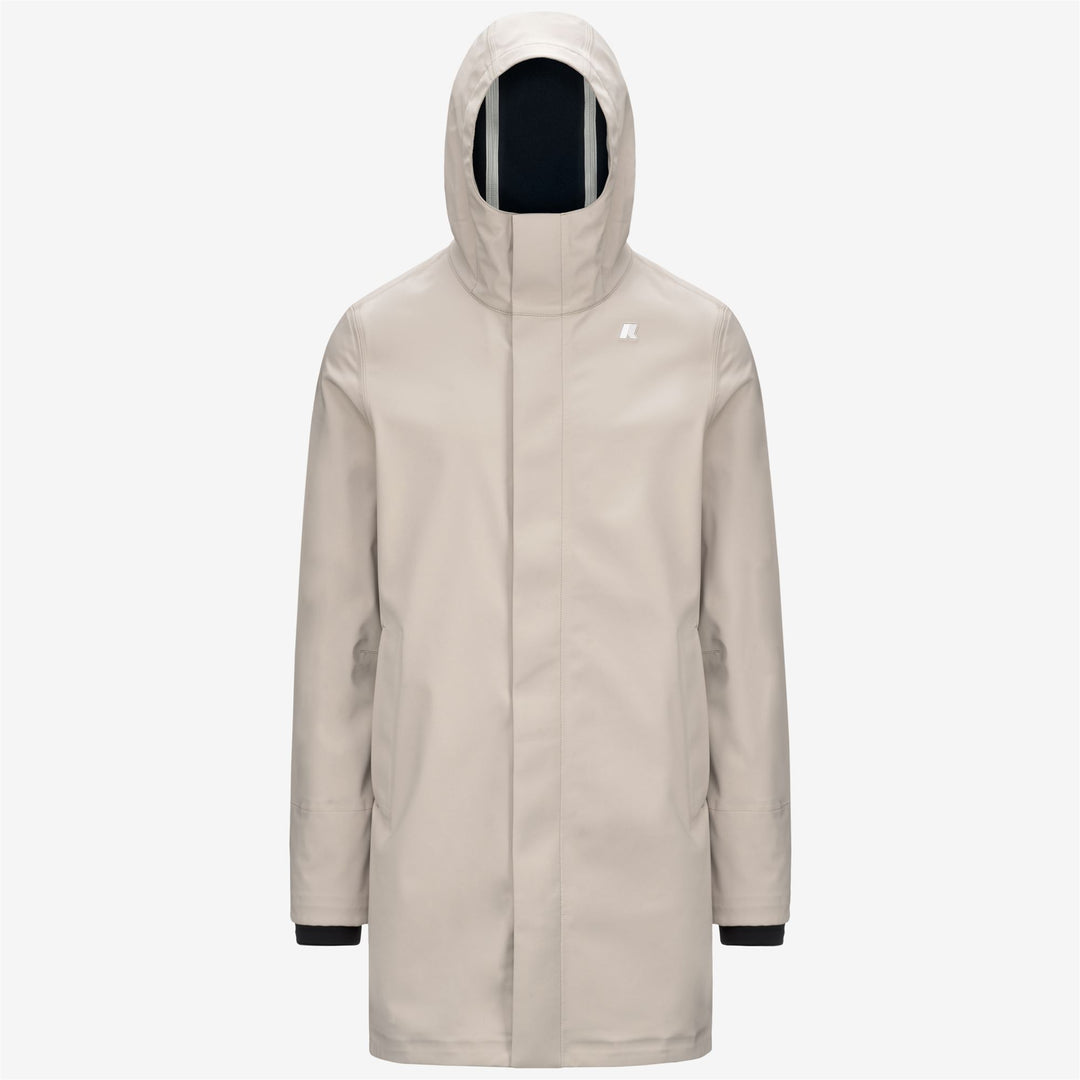 Jackets Man THOMAS BONDED Long BEIGE G-BLUE D Photo (jpg Rgb)			