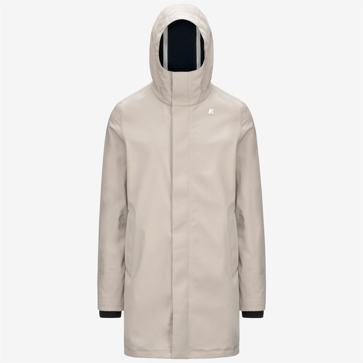 Jackets Man THOMAS BONDED Long BEIGE G-BLUE D Photo (jpg Rgb)			