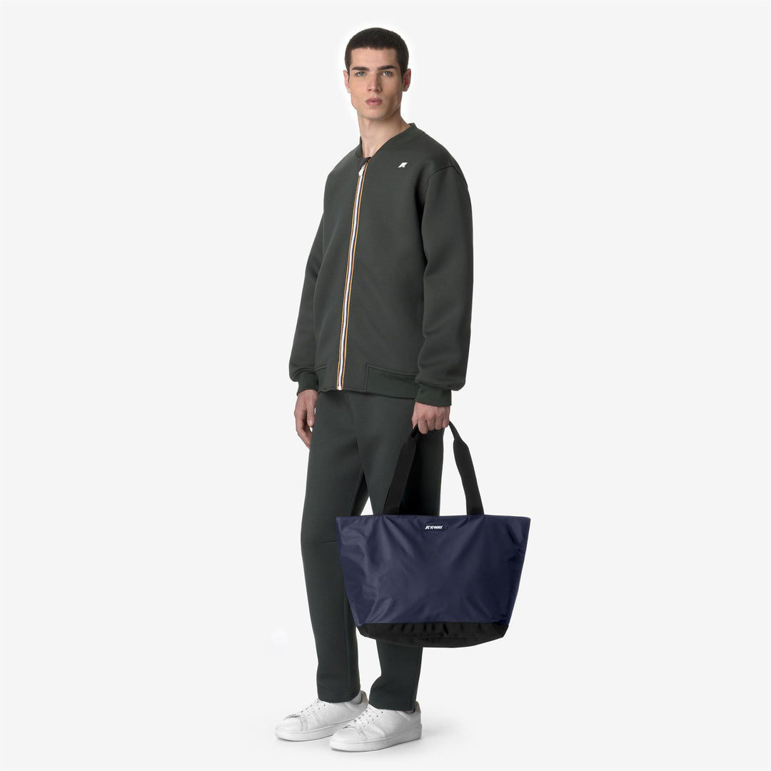 Bags Unisex CLERE TOTE BAG BLUE DEPTH Dressed Front Double		