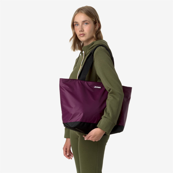 Bags Unisex CLERE TOTE BAG VIOLET DK PURPLE Detail (jpg Rgb)			