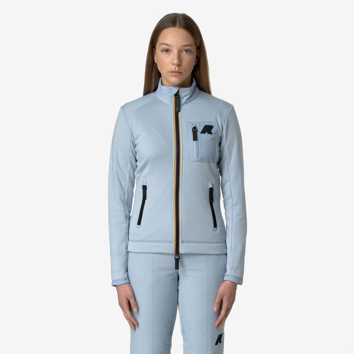 Fleece Woman MARNAZ Jacket BLUE AVIO Dressed Back (jpg Rgb)		