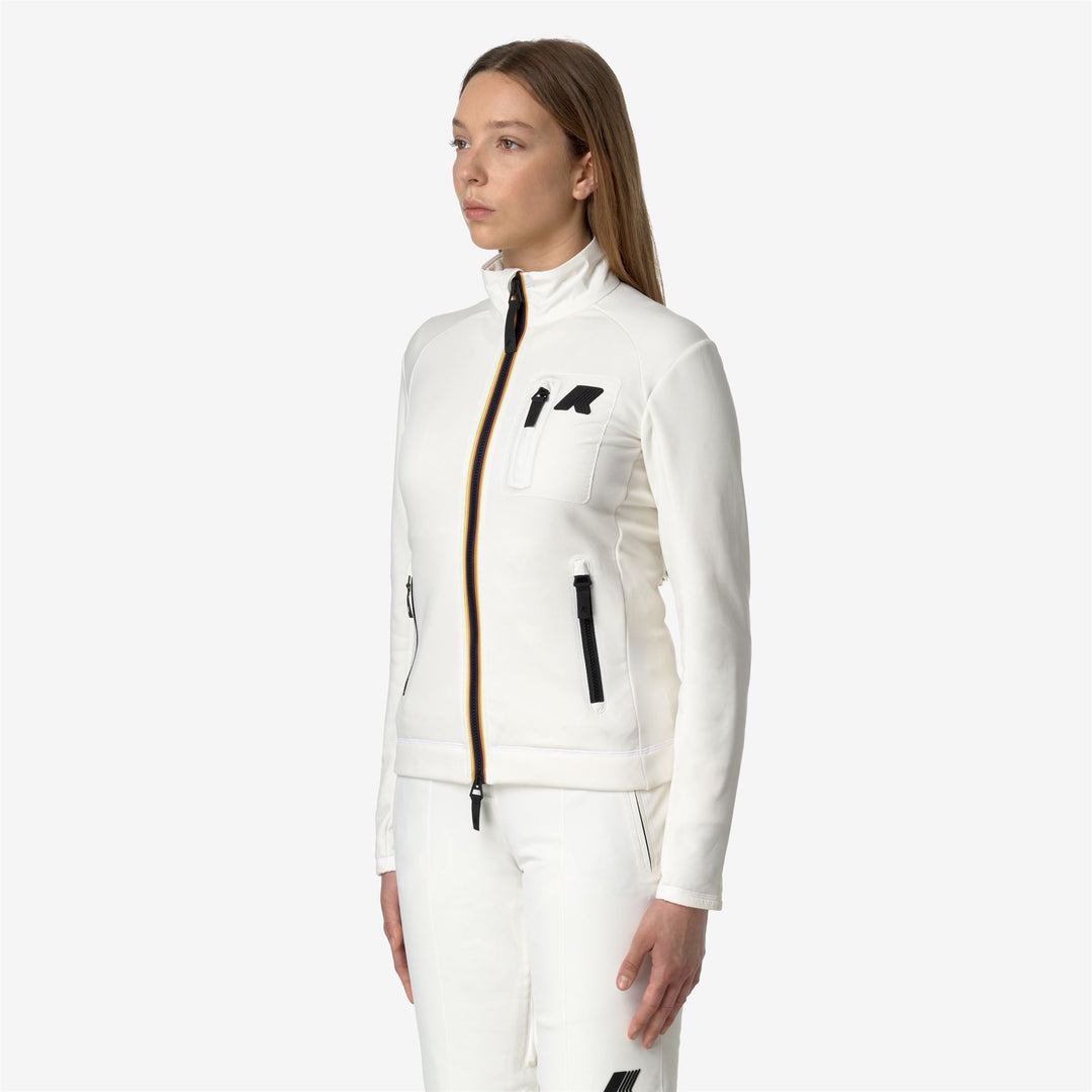 Fleece Woman MARNAZ Jacket WHITE GARDENIA Detail (jpg Rgb)			