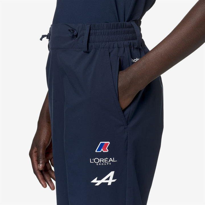 Pants Woman MODANE ORIENT EXPRESS TEAM AC Sport Trousers BLUE DRESS Detail Double				