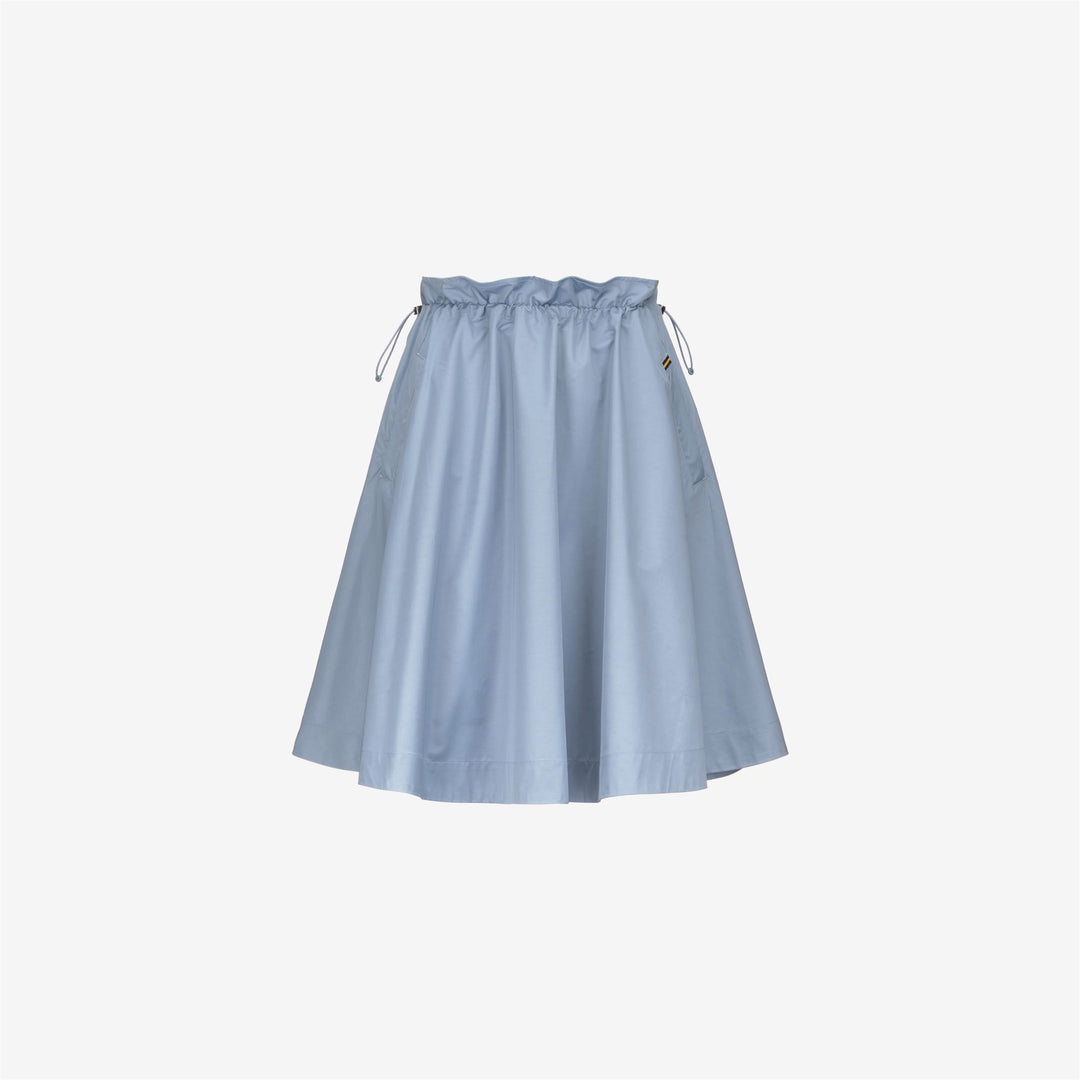 Skirts Woman GAELA SATIN Longuette BLUE AVIO Photo (jpg Rgb)			