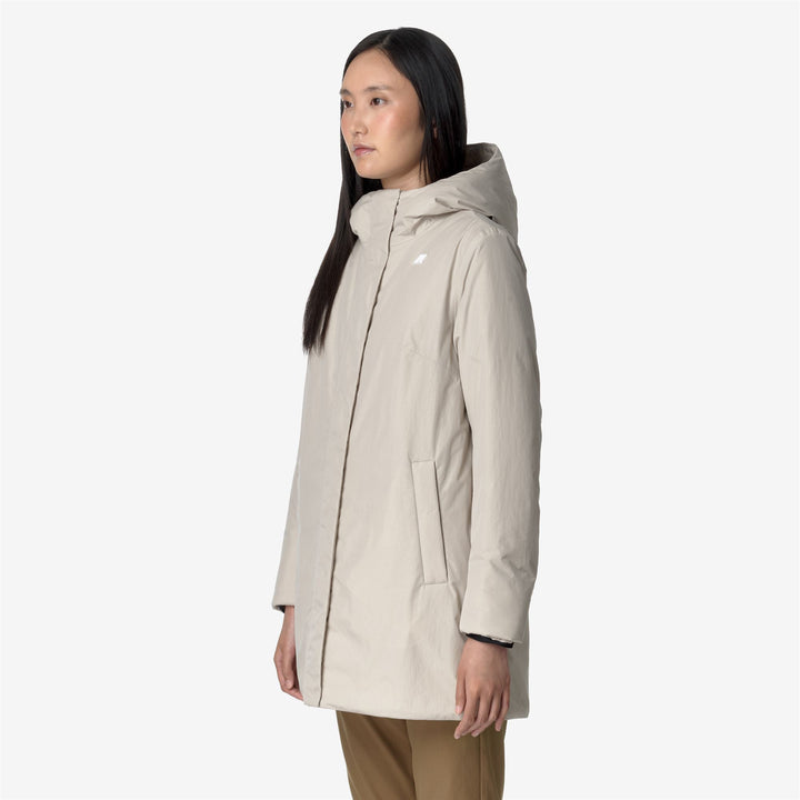 Jackets Woman SOPHIE SOFT TOUCH MARMOTTA Mid BEIGE G-GREY B Detail (jpg Rgb)			