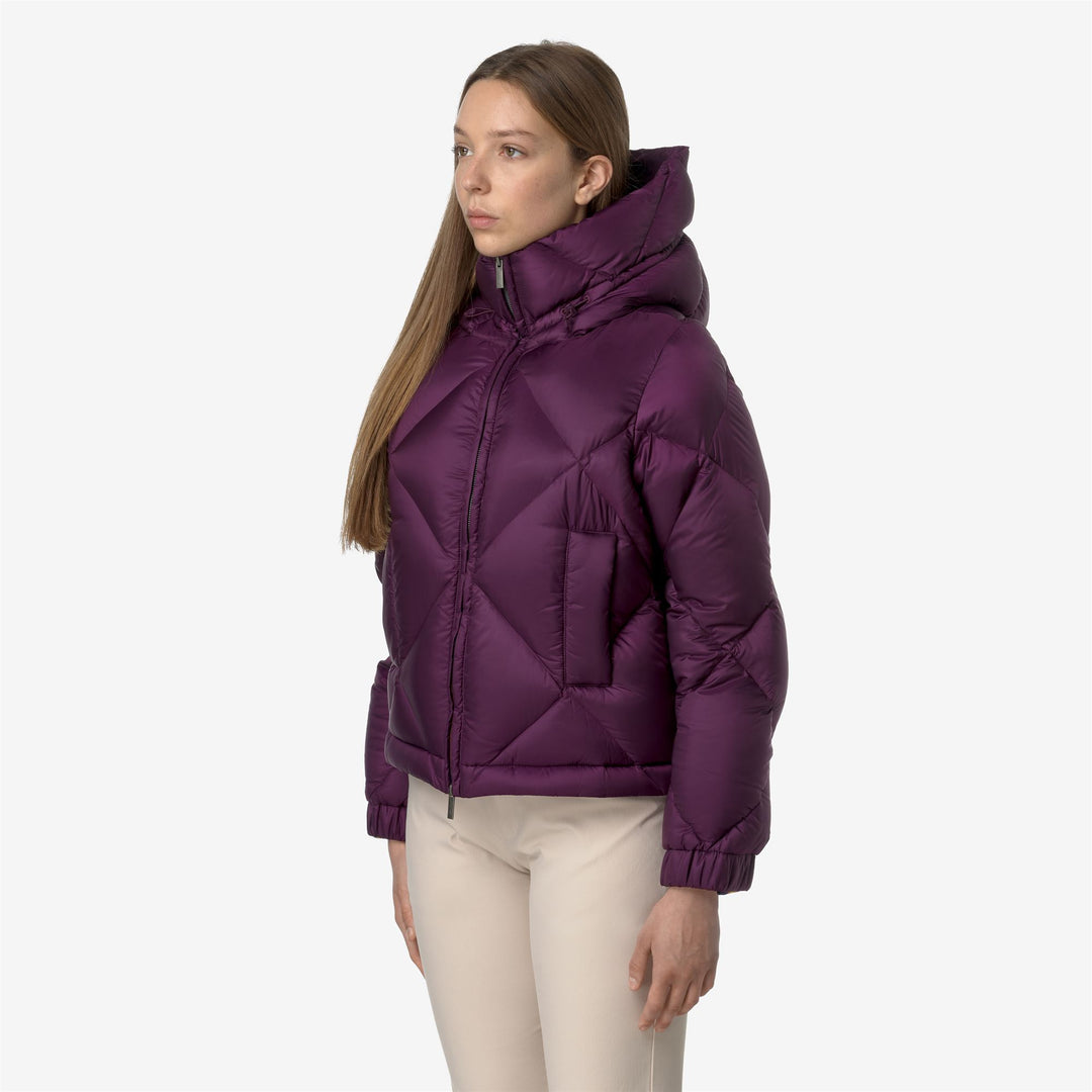 Jackets Woman NINEV SUPER LIGHT THERMO HEAVY Short VIOLET DK PURPLE Detail (jpg Rgb)			