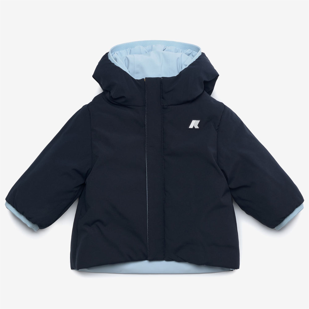 Jackets Kid unisex E. JACK ST WARM DOUBLE Short BLUE A-BLUE D Dressed Side (jpg Rgb)		