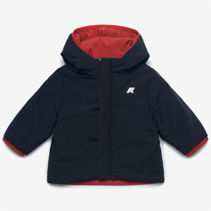 Jackets Kid unisex E. JACK ST WARM DOUBLE Short RED P-BLUE D Dressed Side (jpg Rgb)		