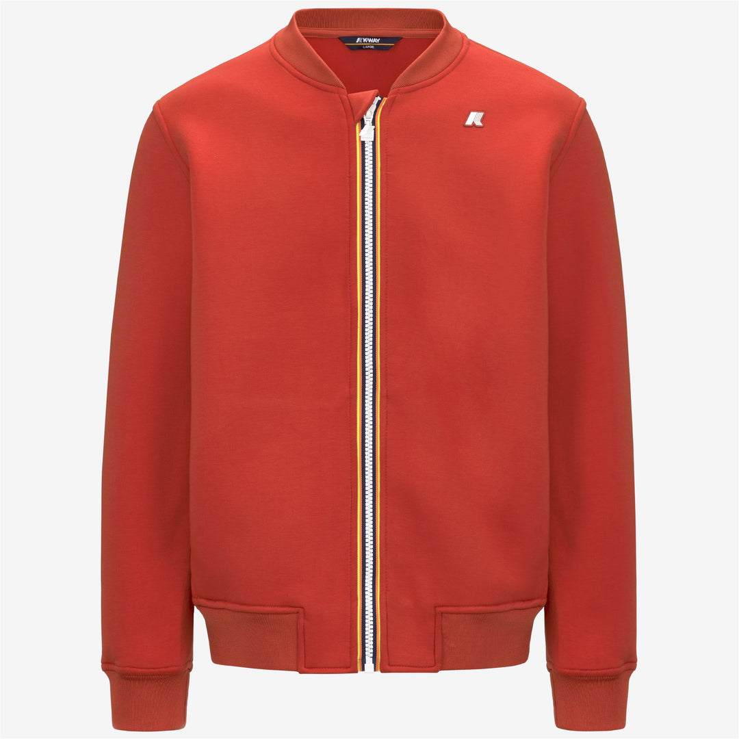 Fleece Man ABEL SPACER Jacket RED POMPEIAN Photo (jpg Rgb)			