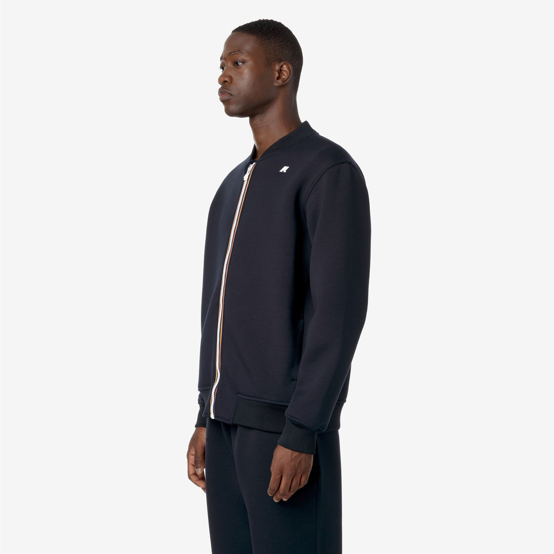 Fleece Man ABEL SPACER Jacket BLUE DEPTH Detail (jpg Rgb)			