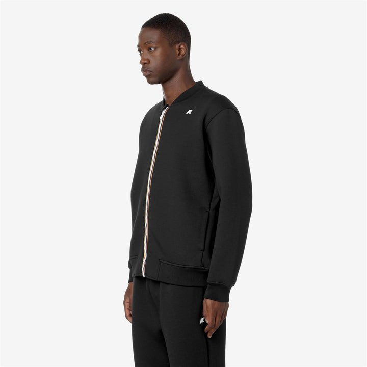 Fleece Man ABEL SPACER Jacket BLACK PURE Detail (jpg Rgb)			