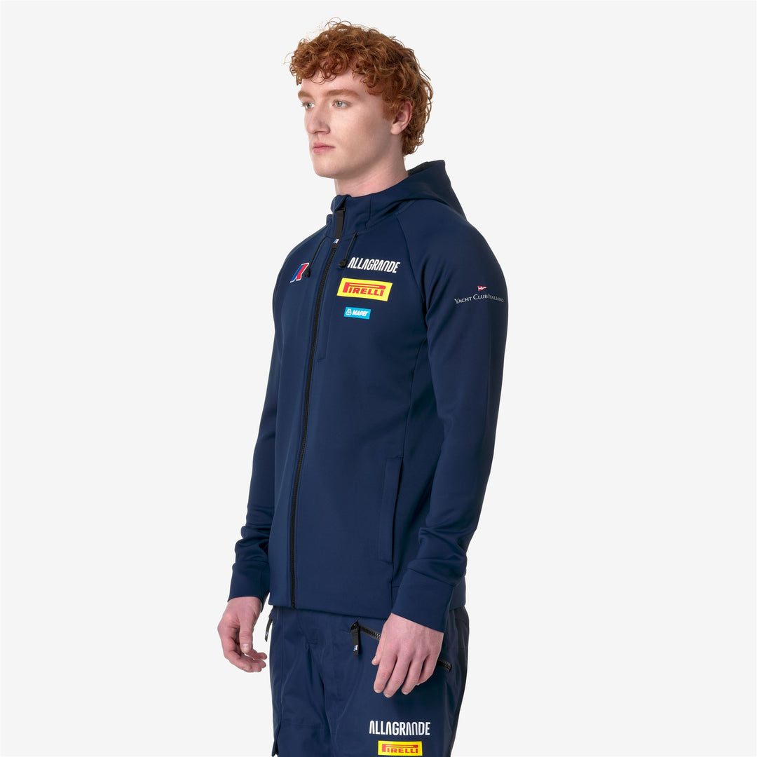 Fleece Unisex ETAPLES ALLAGRANDE Jacket BLUE DRESS Detail (jpg Rgb)			