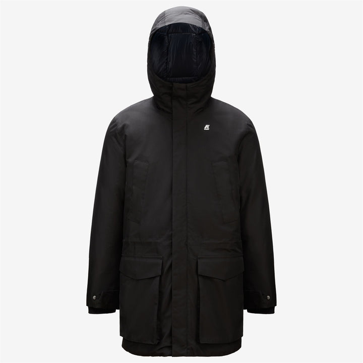 Jackets Man JOSHUA THERMO HEAVY Mid BLACK PURE - BLUE DEPTH Photo (jpg Rgb)			