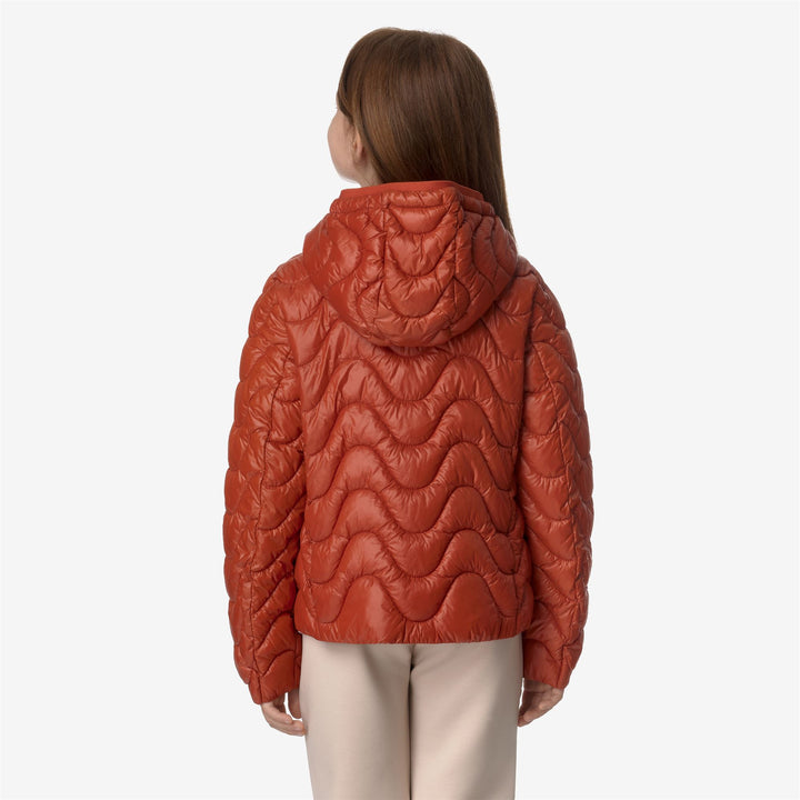 Jackets Girl P. LILY QUILTED WARM Short RED POMPEIAN Dressed Front Double		