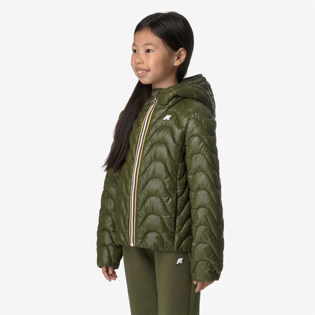 Jackets Girl P. LILY QUILTED WARM Short GREEN CYPRESS Detail (jpg Rgb)			