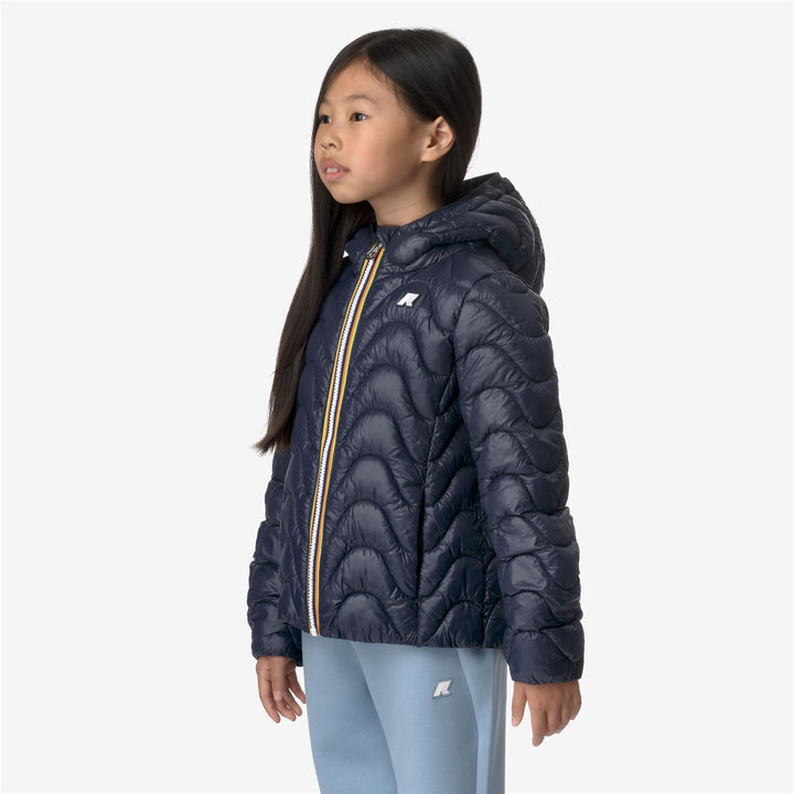 Jackets Girl P. LILY QUILTED WARM Short BLUE DEPTH Detail (jpg Rgb)			