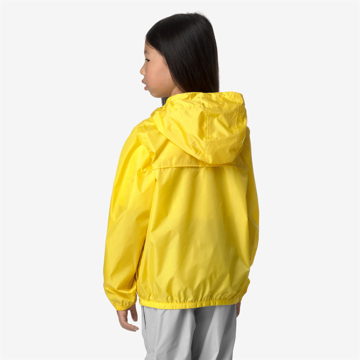 Jackets Kid unisex P. LE VRAI 3.0 CLAUDE Mid YELLOW DK Dressed Front Double		