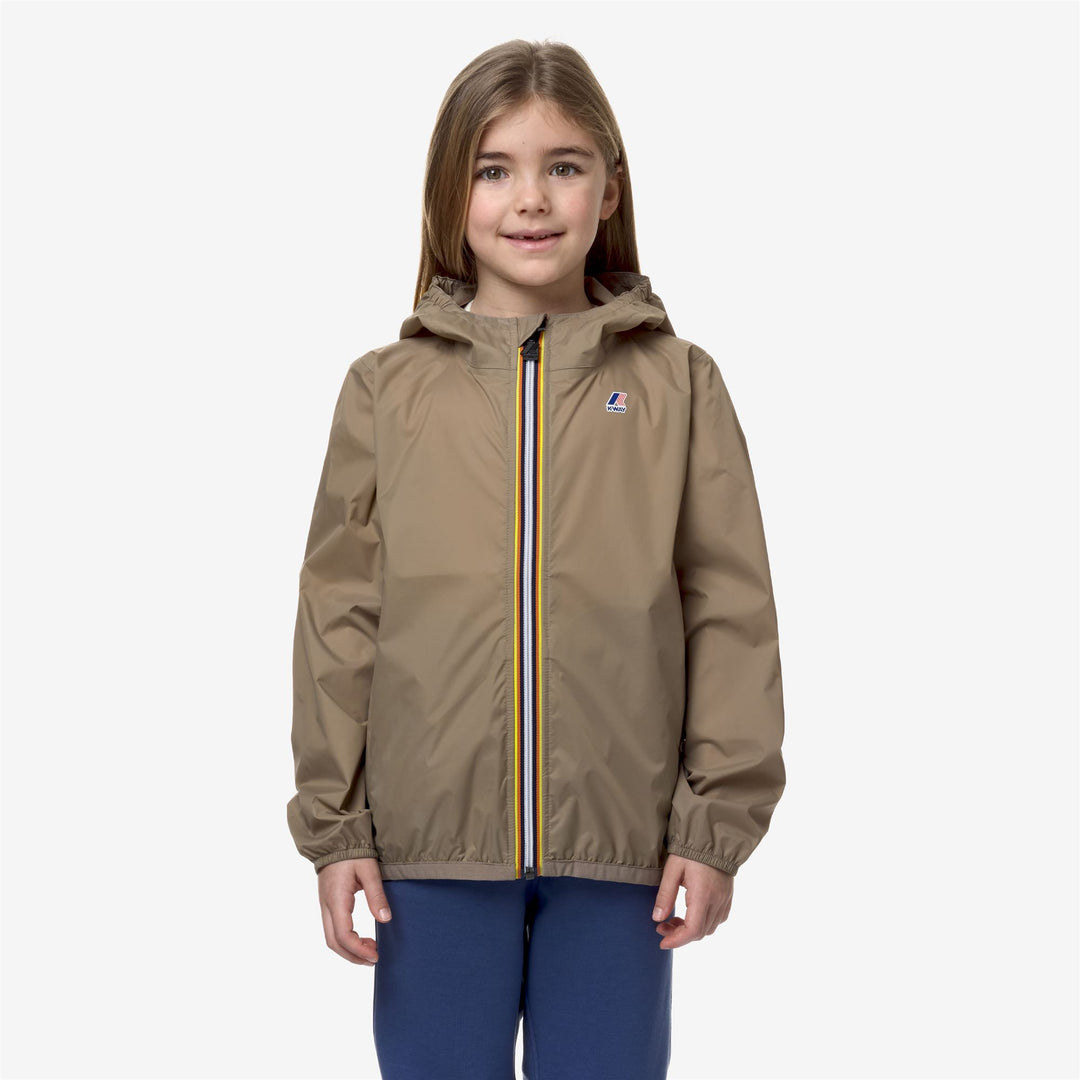 Jackets Kid unisex P. LE VRAI 3.0 CLAUDE Mid BEIGE TAUPE Dressed Back (jpg Rgb)		