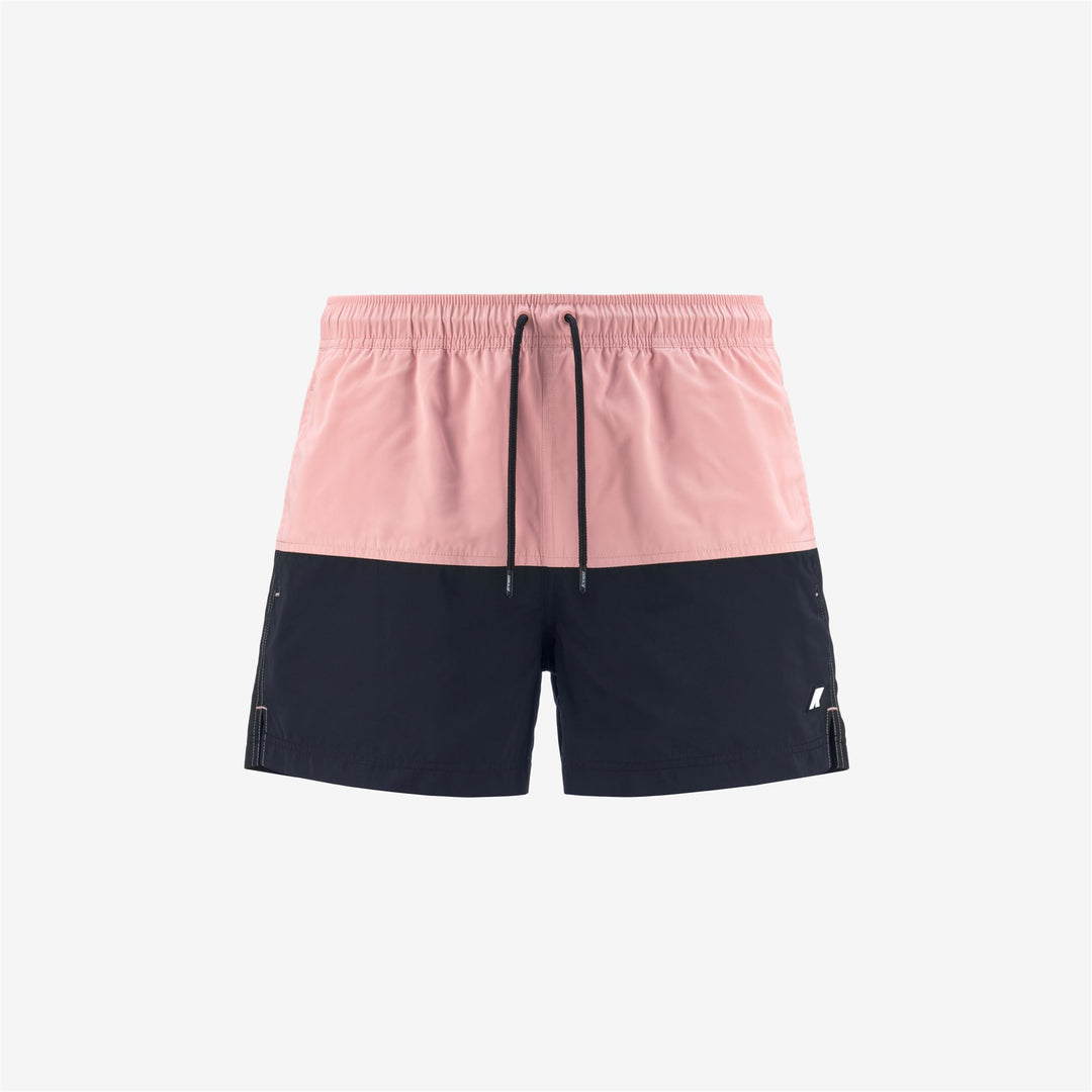 Bathing Suits Man LESLIE Swimming Trunk PINK P-BLUE D Photo (jpg Rgb)			