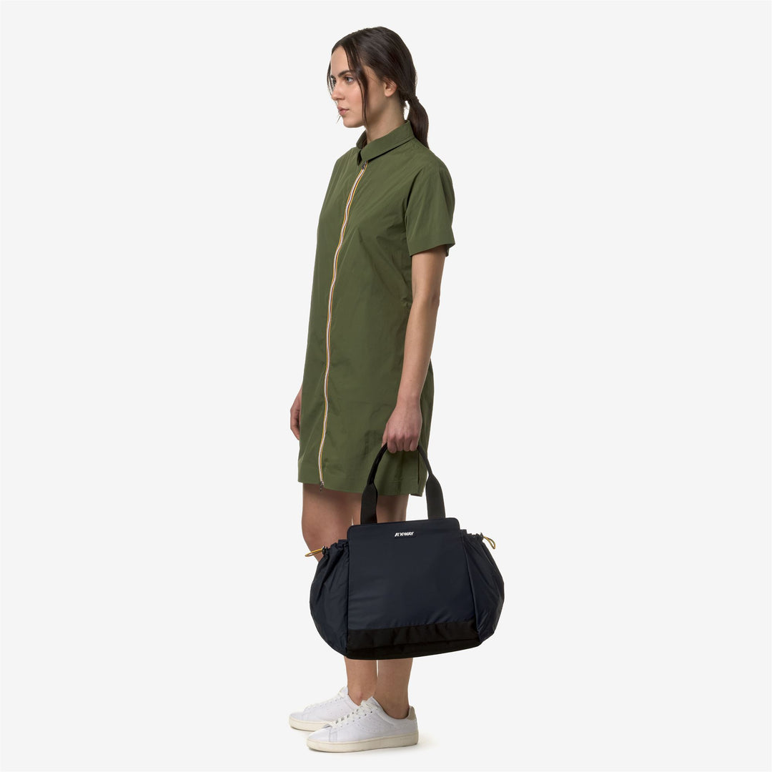 Bags Woman AISY TOTE BAG BLUE DEPTH Dressed Back (jpg Rgb)		