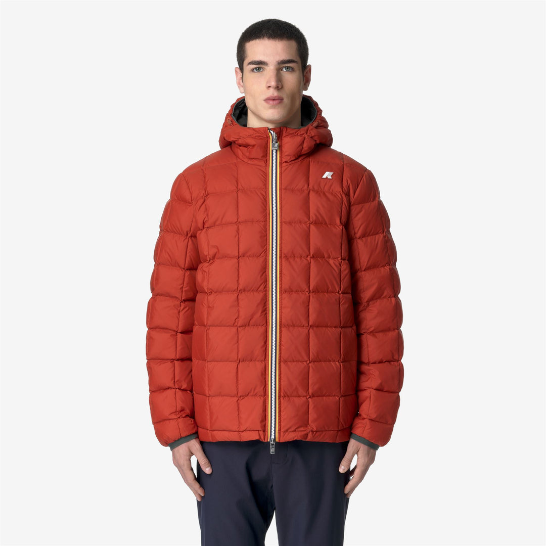 Jackets Man JACK ST THERMO DOUBLE Short GREEN BLACKISH - RED POMPEIAN Detail Double				