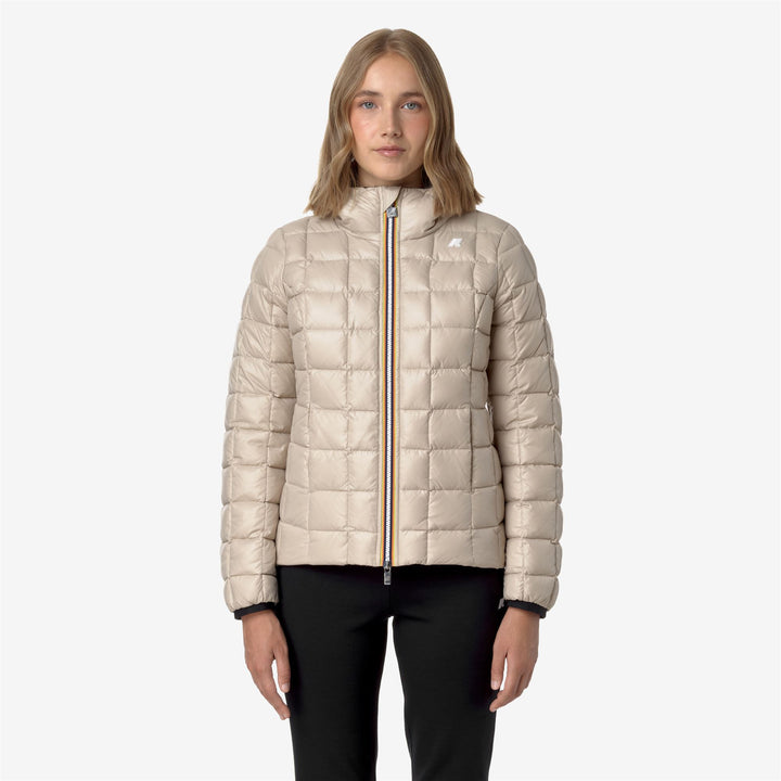 Jackets Woman LILY ST THERMO DOUBLE Short BLACK P-BEIGE G Detail Double				