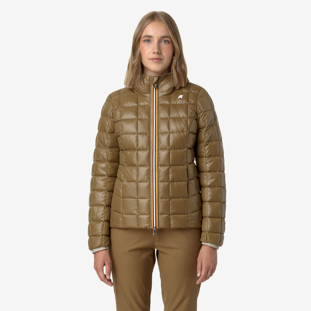 Jackets Woman LILY ST THERMO DOUBLE Short BEIGE G-BROWN C Detail Double				