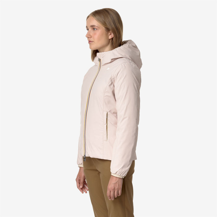 Jackets Woman LILY ST THERMO DOUBLE Short PINK T-BROWN G Detail (jpg Rgb)			