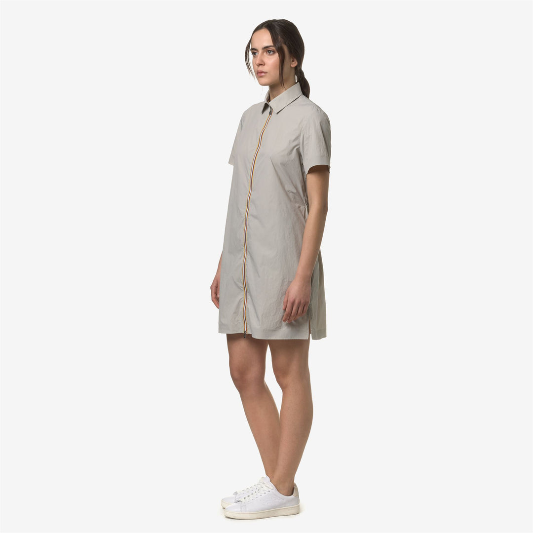 Dresses Woman RUANELLE Mid BEIGE LT Detail (jpg Rgb)			