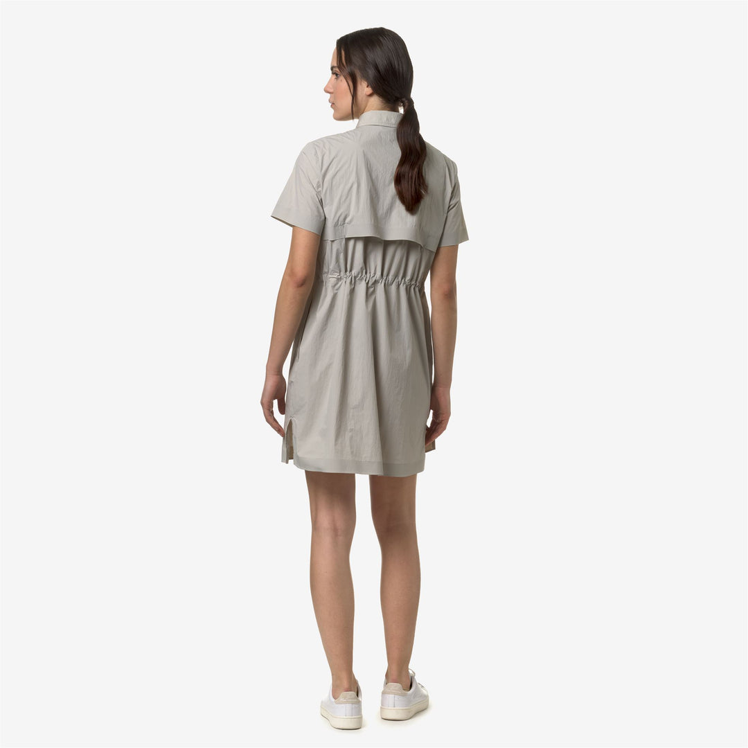 Dresses Woman RUANELLE Mid BEIGE LT Dressed Front Double		