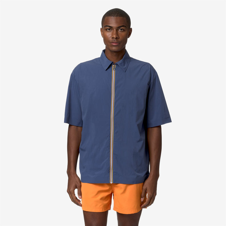 Jackets Man LICONCY Short BLUE FIORD Dressed Back (jpg Rgb)		