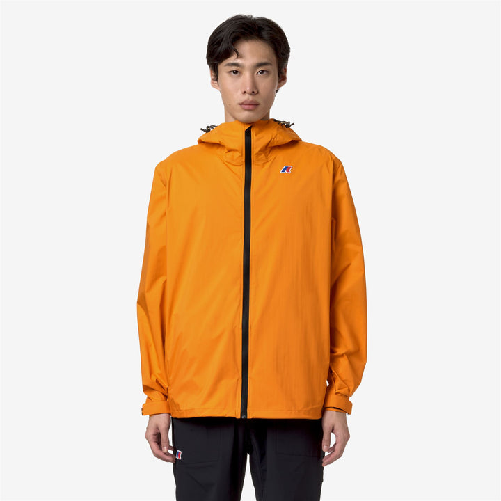 Jackets Unisex CHARMEL TRAVEL Mid ORANGE Dressed Back (jpg Rgb)		