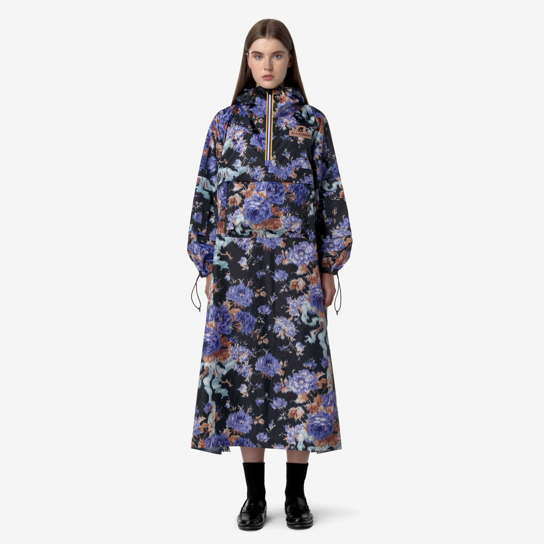 Jackets Unisex THEREL GRAPHIC UJ PONCHO COBALT Dressed Back (jpg Rgb)		