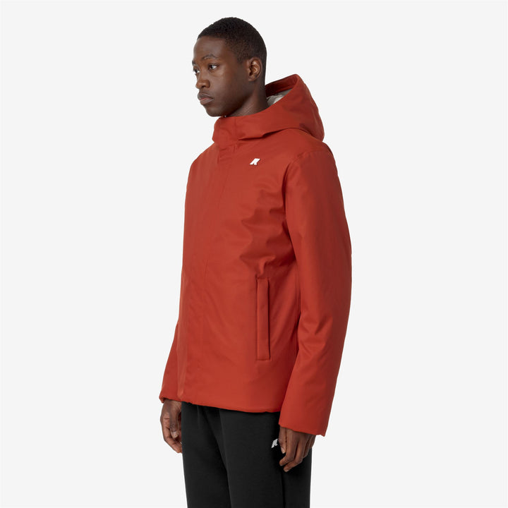 Jackets Man JACKO TWILL MARMOTTA Short RED P-GREY B Detail (jpg Rgb)			