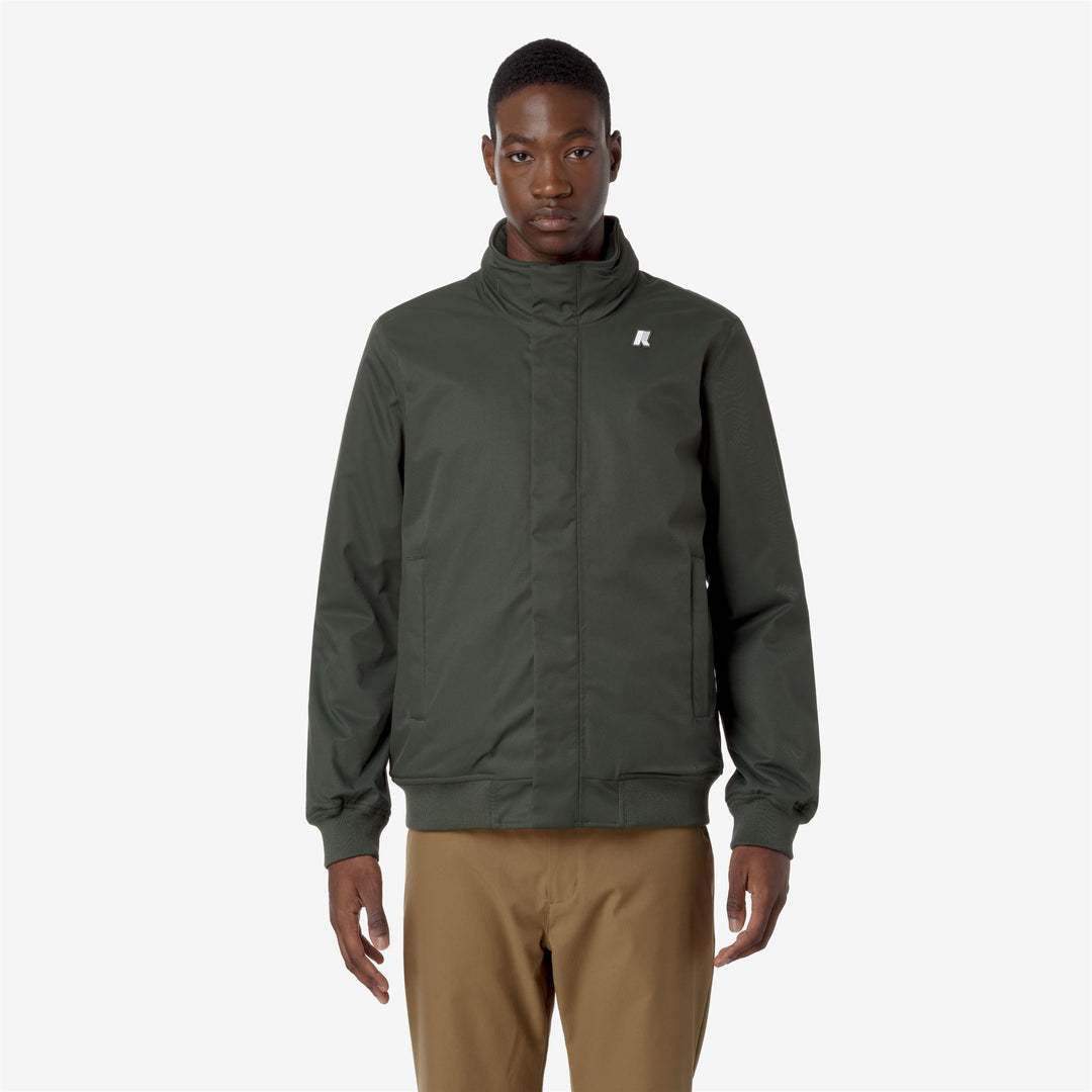 Jackets Man AMAURY TWILL MARMOTTA Short GREEN B-BLUE A Dressed Back (jpg Rgb)		