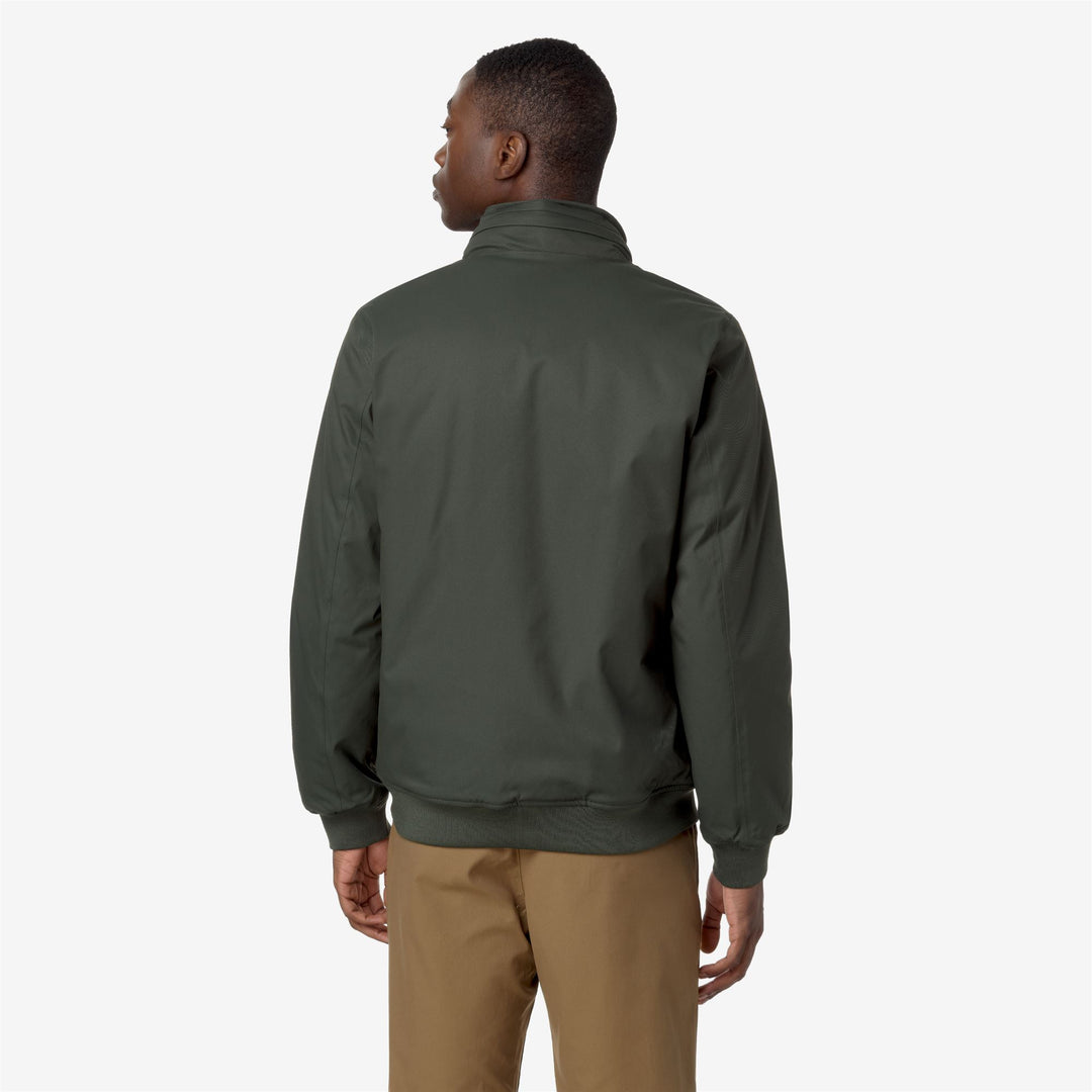 Jackets Man AMAURY TWILL MARMOTTA Short GREEN B-BLUE A Dressed Front Double		