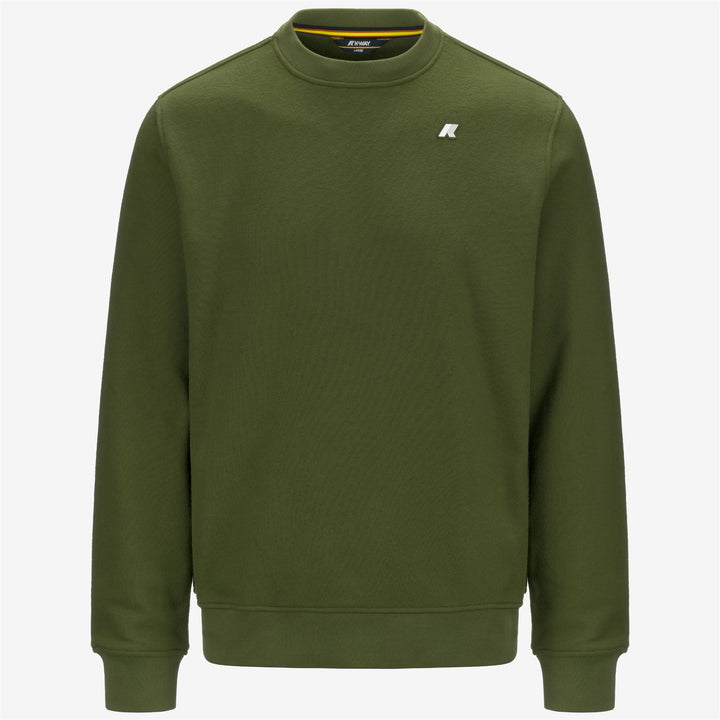 Fleece Man BAPTISTE HEAVY FLEECE Jumper GREEN CYPRESS Photo (jpg Rgb)			