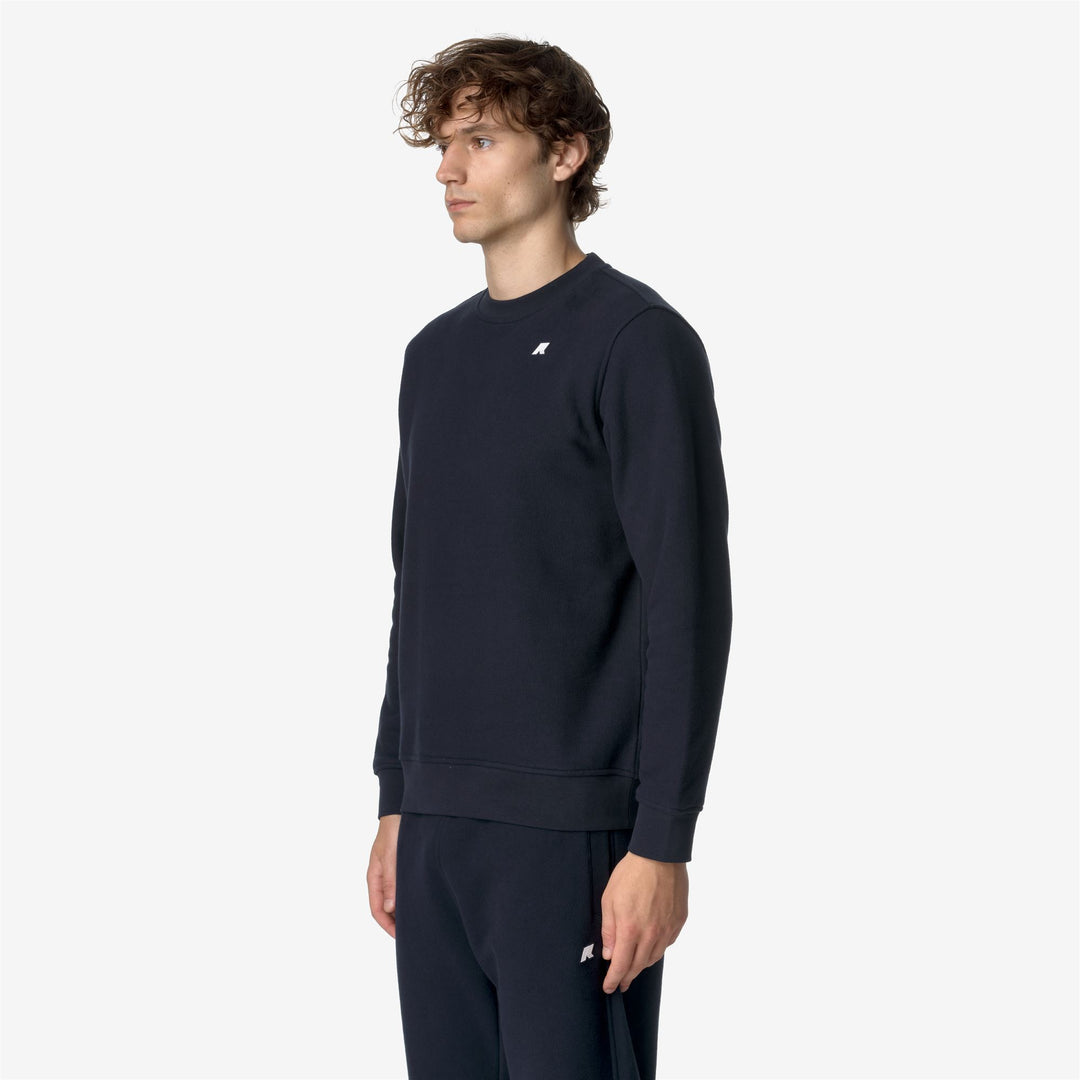 Fleece Man BAPTISTE HEAVY FLEECE Jumper BLUE DEPTH Detail (jpg Rgb)			